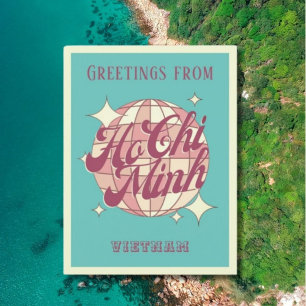 Carte Postale Ho Chi Minh Ville Vietnam vacances Retro Postcar