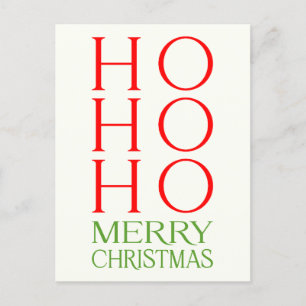 Carte Postale Ho Ho Ho Joyeux Noël