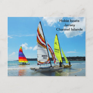 Carte Postale Hobie boats, Jersey, Îles Anglo-Normandes