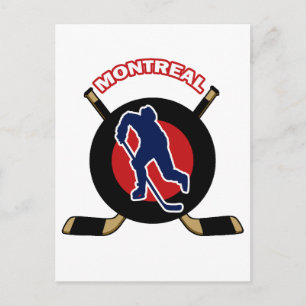 CARTE POSTALE HOCKEY DE MONTRÉAL