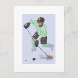 Carte Postale Hockey pour l'art du but
