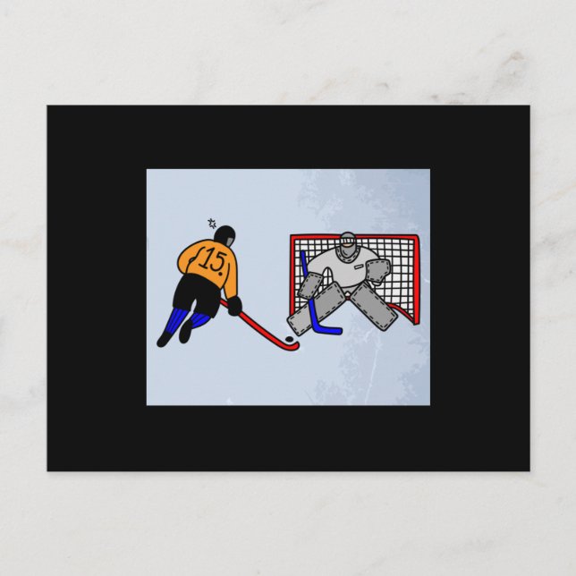 Carte Postale Hockey Sport Pénalité Shot (Devant)