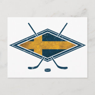 Carte Postale Hockey suédois sur glace Sverige