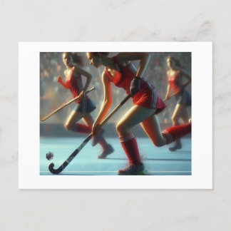 Carte Postale Hockey sur gazon féminin,