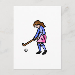 Carte Postale Hockey sur gazon pour filles