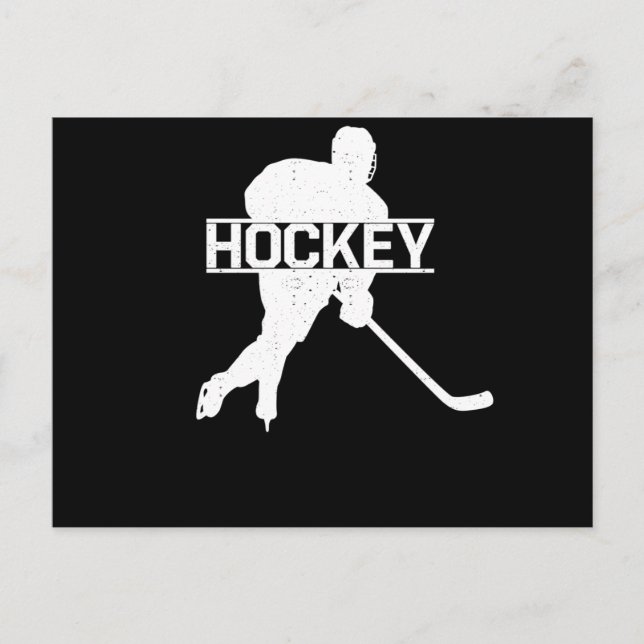 Carte Postale hockey sur gazon sport d'hiver joueur de hockey su (Devant)