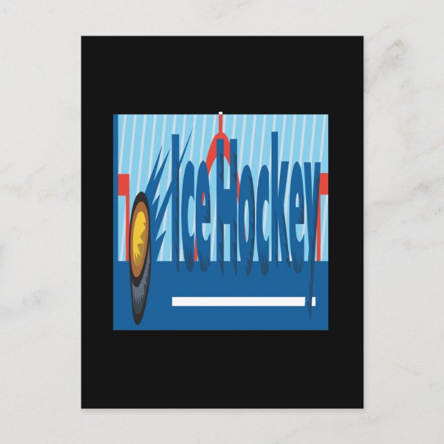 Carte Postale Hockey sur glace (Devant)