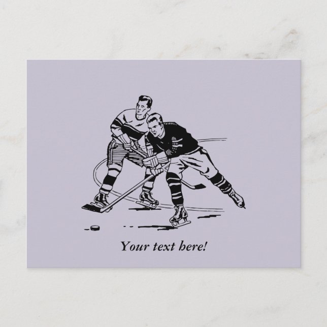 Carte Postale Hockey sur glace (Devant)