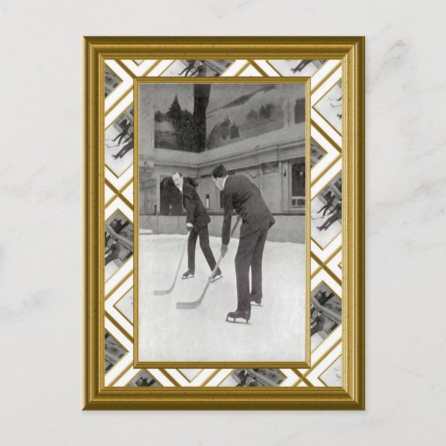 Carte Postale Hockey sur glace, 1920 (Devant)