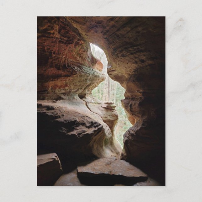 Carte Postale Hocking Hills Ohio Rockhouse Grotte (Devant)