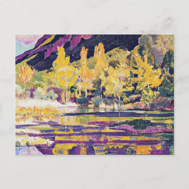 Carte Postale Hodler - Au pied du Petit Saleve, les beaux-arts (Devant)