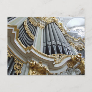 Carte Postale Hofkirche Allemagne Pipe Orgue