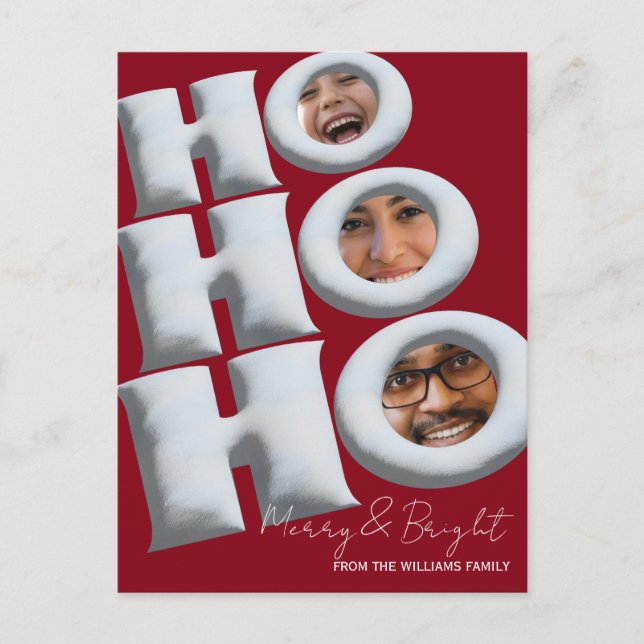 Carte Postale HOHOHO! Create your own holiday card! (Devant)