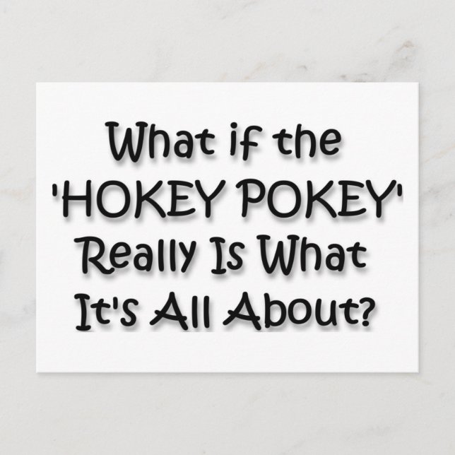 CARTE POSTALE HOKEY POKEY (Devant)