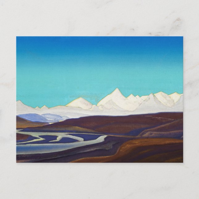 Carte Postale Holiest Tanglha, 1939 by Nicholas Roerich (Devant)