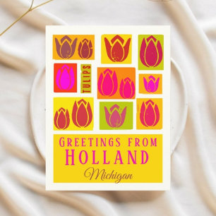 Carte Postale Holland Michigan USA Tulips