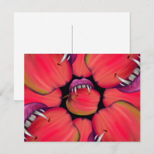 Carte Postale Holloween Vampire Queen Bobing Pour Pommes