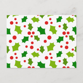 Carte postale Holly Christmas