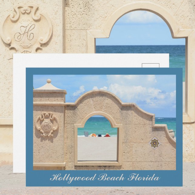 Carte Postale Hollywood Beach Floride Broadwalk Photographie (Créateur téléchargé)