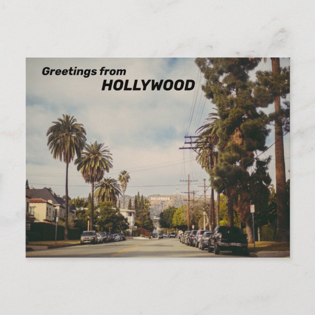 Carte Postale Hollywood USA (Devant)