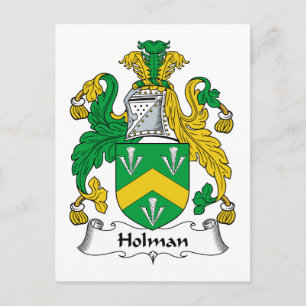 Carte Postale Holman Family Crest
