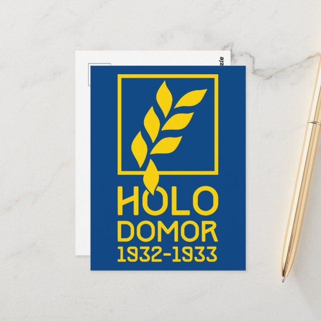 Carte Postale Holodomor (Devant/Arrière en situation)