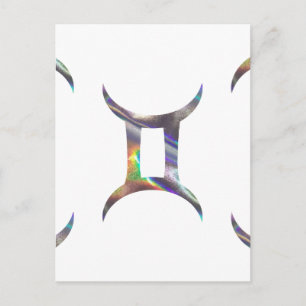 Carte Postale hologramme Gemini