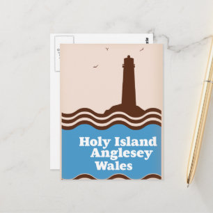 Carte Postale Holy Island, Anglesey, affiche de voyage au Pays d