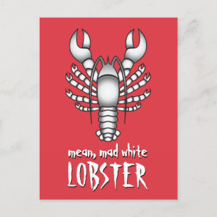 Carte Postale Homard blanc moyen Jordan Peterson Mème