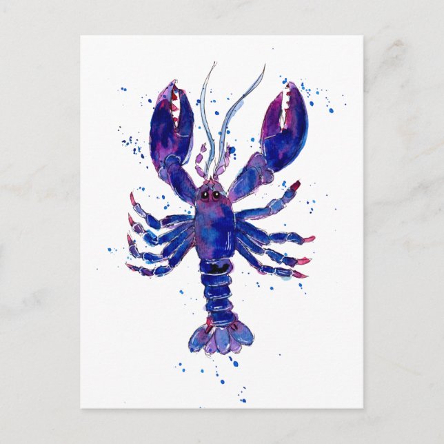 Carte Postale Homard pourpre (Devant)