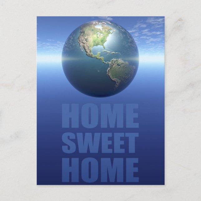Carte Postale Home Sweet Home (Devant)