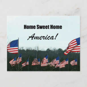 Carte Postale Home Sweet Home ; Amérique !