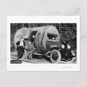 Carte Postale Home Sweet Home dans un sapin