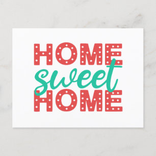 Carte Postale Home Sweet Home   Réchauffement des ménages   Fami