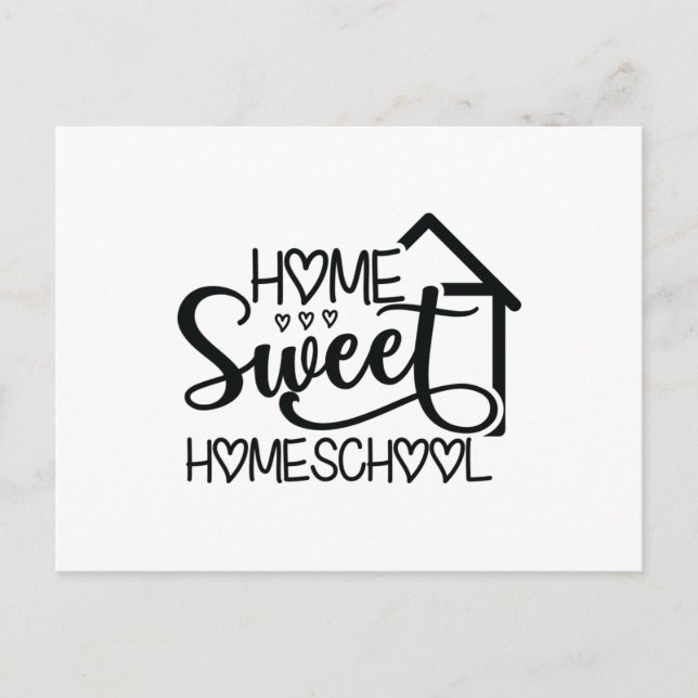Carte Postale Home Sweet Homeschool (Devant)