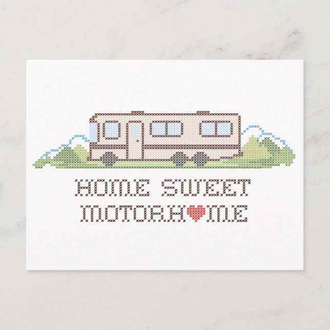 Carte postale - Home Sweet Motor Home (Devant)