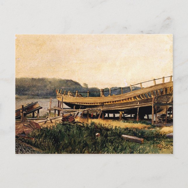 Carte Postale Homer - Construction navale, Ipswich (Devant)