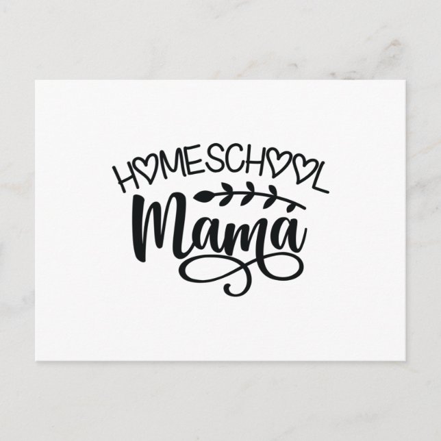 Carte Postale Homeschool Mama (Devant)