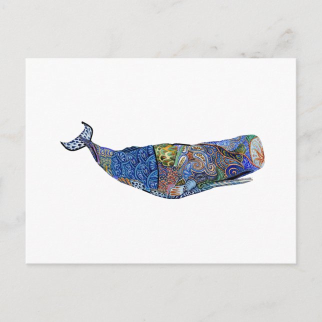 CARTE POSTALE HOMMAGE AUX BALEINES (Devant)