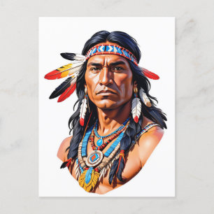 Carte Postale Homme amérindien