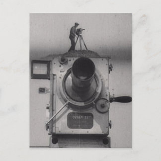 Carte Postale Homme avec un appareil-photo de film (ęr tir)