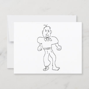 Carte Postale Homme avec une chaussure Gibney Le Musée Zazzle