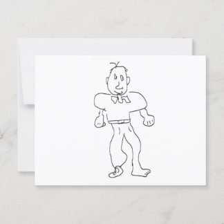Carte Postale Homme avec une chaussure Gibney Le Musée Zazzle