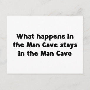 Carte Postale Homme Cave