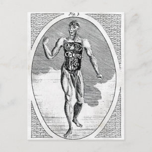 Carte postale Homme contaminé