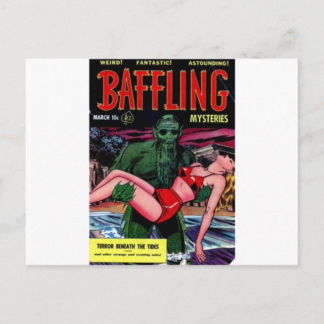 Carte Postale Homme de marais avec barbe (Devant)