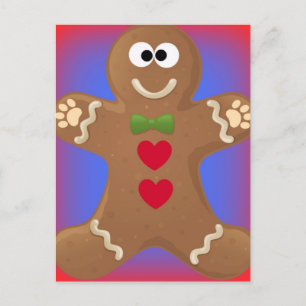 Carte Postale Homme de pain d'épices Goo Goo Eyes
