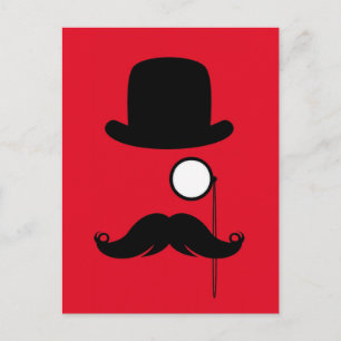 Carte Postale Homme de Stache de moustache de moustache avec des