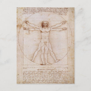 Carte Postale Homme de Vitruvian