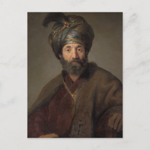 Carte Postale Homme en costume oriental, c.1635 (huile sur toile